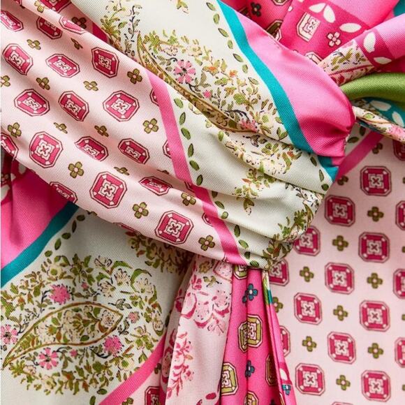 ZARA BLOGGER FAVORITE PATCHWORK PRINT DRESS - Picture 14 of 14